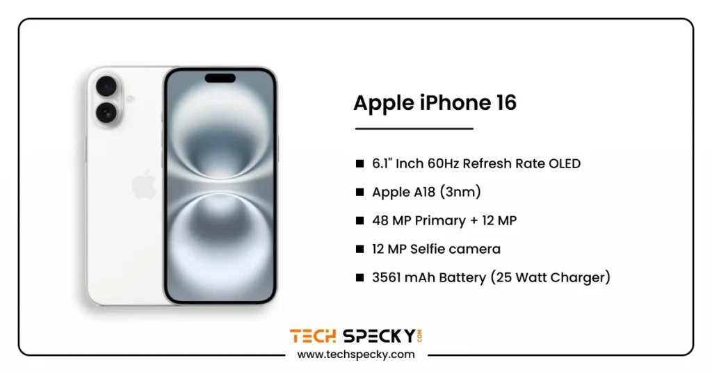 Apple iPhone 16 specifications